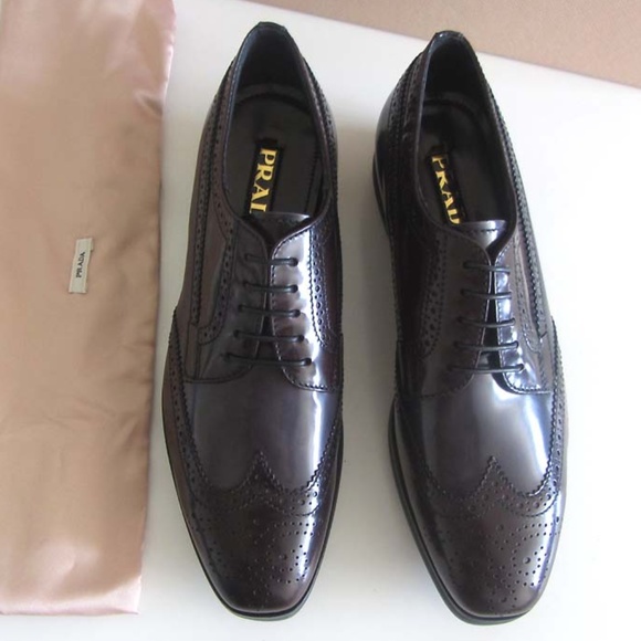new PRADA brogue wing-tip platform oxfords 37 / 7 - Picture 3 of 8